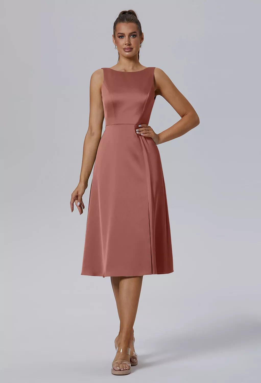 AW Ixajaw Desert Rose  Cocktail Wedding Guest Dresses